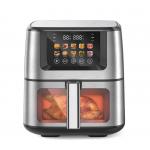 Discover the 8QT Stainless Steel Air Fryer with Touch Control, 200°C Max Temp, and 10 Preset Menus! for sale