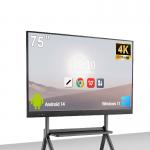 Qtenboard 65 Inch Interactive Flat Panel 75 Inch Interactive Smart Board Price for Meeting Room for sale