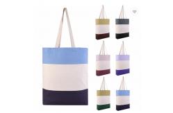China ODM Sturdy Canvas Plain Grocery Canvas Tote Bags cotton shoulder bag 12oz supplier
