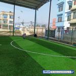 14000 Dtex Artificial Turf Grass Diamond Shape PE 20mm Anti Ultraviolet