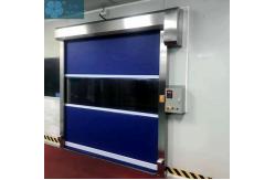 China Red 1.2m/S 0.8mm Curtain PVC Roller Shutter Doors supplier