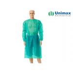 Elastic Knitted Cuff 16gsm Non Woven Disposable Gown for sale