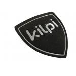 Metallic Embossed Silicone Rubber Fabric Patch Custom Logo Eco - Friendly for sale