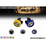 4000 Lux / 2.2ah Led Waterproof Safety Cordless Led Mining Cap Lamp With Li Ion Battery for sale