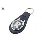 Epoxy Metal Childrens Personalised Leather Keyrings Gift Keychains Modern Design for sale