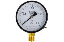 China CCC Y100 Radial Pressure Gauge 100mm Copper Joint Iron Shell M20*1.5 supplier