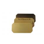 High End Custom Logo Durable Original Brass CR80 Metal Business Cards for sale