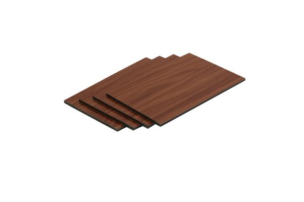 Brown Nontoxic ACP Cladding Sheet Multifunctional Sound Insulation