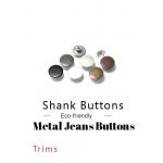 Round Shape High Shine 22L 24L Silver Shank Buttons