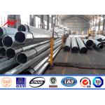 High Voltage Transmission Steel Utility Pole 1250KG Load 2.75mm Thickness for sale