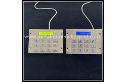 China Digital Illuminated Led Display Stainless Steel Keypad 304 Grade Usb supplier