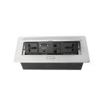 Hidden Conference Table Power Hub Aluminum Alloy Hydraulic Power Supply Data Box for sale