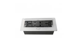China Hidden Conference Table Power Hub Aluminum Alloy Hydraulic Power Supply Data Box supplier