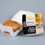 Paperboard Burger Packaging Box Customized for Potato Chips Biodegradable Kraft Paper