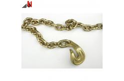 China Tie Down G80 Binder Lifting Chain With Bent Grab Hook supplier