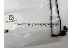 China Drawstring Frosted Recycled Plastic Backpack Eco - Friendly Water Proof supplier