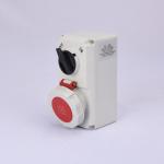 Red IP67 Industrial Interlocked Switch Socket Plug 16A 5 Pole Moistureproof