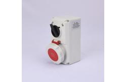 China Red IP67 Industrial Interlocked Switch Socket Plug 16A 5 Pole Moistureproof supplier