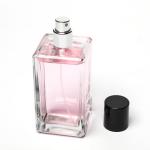 Refillable Empty Spray Perfume Glass Bottle 30ml 50ml 100ml Square With Atomi