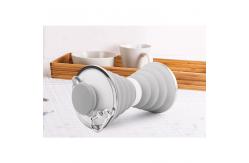 China 500ml BPA Free Reusable Foldable Silicone Bottle supplier
