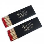 Paperboard Cigar Packaging Box Luxury Black Match Stick Box for sale