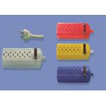Colorful 125V ETL Plug Switch Electrical Extension Cord With 4 / 6 Ways for sale