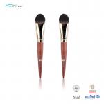 Cruelty Free Vegan Taklon Kabuki Face Brush Rose Gold Brass Ferrule for sale