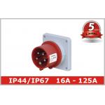Watertight IP67 Pin and Sleeve Plug Three Phase IEC Nonmetallic for sale