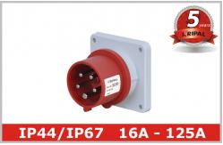 China Watertight IP67 Pin and Sleeve Plug Three Phase IEC Nonmetallic supplier