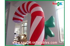 China Custom Durable Advertising Inflatable Candy Cane For Christmas Holiday supplier