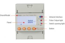 China Single Phase 220V 50Hz Prepayment Energy Meter Prepaid Smart Electric Meter supplier