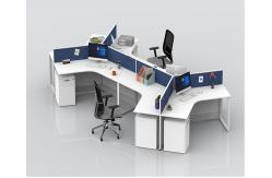 China Office Stand Computer Partition Workstation Tables With Cabinets Height Adjustable supplier