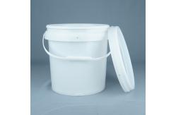 China Round Food Grade Plastic Buckets Stackable Reusable With Handle 1L-5L Capacity supplier