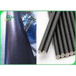 Fully Biodegradable Paper Straws Material Paper Rolls Solid Black Rolls