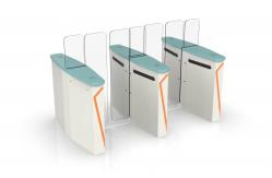 China Airport Security Sliding Turnstile Electronic Access Control Card Reader Facial Recognition supplier