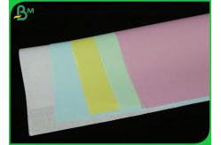 China 600mm Width 50g Carbonless Paper White Blue CB CFB CF Jumboll Roll supplier