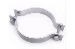 China Smooth Surface Fiber Optic Components HDG Steel ADSS Cable Fastern Pole Clamp supplier