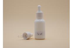 China White Ceramic Essential Oil Dropper Bottles 15ml Capacity Smooth Surface supplier