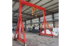 China Single Girder Gantry Crane With Wheels Electric Hoist  For Construction 3T 5T supplier