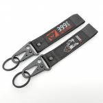 Personalized Battle Cry Keyring - 399Km/h & Bear Mascot Design - Rugged Carabiner for Urban Adventurers for sale
