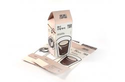 China OEM Custom Cardboard Display Stand Boxes Recyclable Food Grade For Coffee supplier
