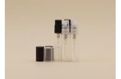 China Clear Glass Mini Refillable Perfume Bottles Fine Mist Sprayer Pump With PP Cap supplier