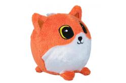 China Orange / White Custom Plush Keychain , Cat Shape Plush Animal Keychains supplier
