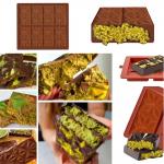 MHC Silicone Dubai Chocolate Mold Custom Deep Small Silicone Chocolate Mould Manufacturers for sale