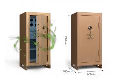 China 8 Luxury Watch Winder Fingerprint Locking Jewelry Safe Box Solid Steel supplier