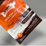 Custom Print 3 Side Seal Transparent Sachet Cat Dog Food Snack Sachet Packaging Mylar Bag for sale