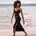 Summer Sleeveless Hollow Backless Beach Maxi Dress for sale
