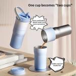 12Oz Insulated Stainless Steel Travel Mug For Separating Drinks for sale