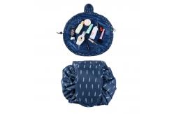 China Multi Function Colorful Printing Lazy Drawstring Cosmetic Bag supplier