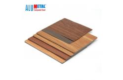 China 4mm 5800mm Wooden Aluminum Composite Panel Aluminium Partition Panel Sheet FEVE supplier